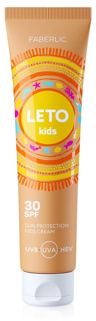 Крем для детей солнцезащитный SPF 30 Leto